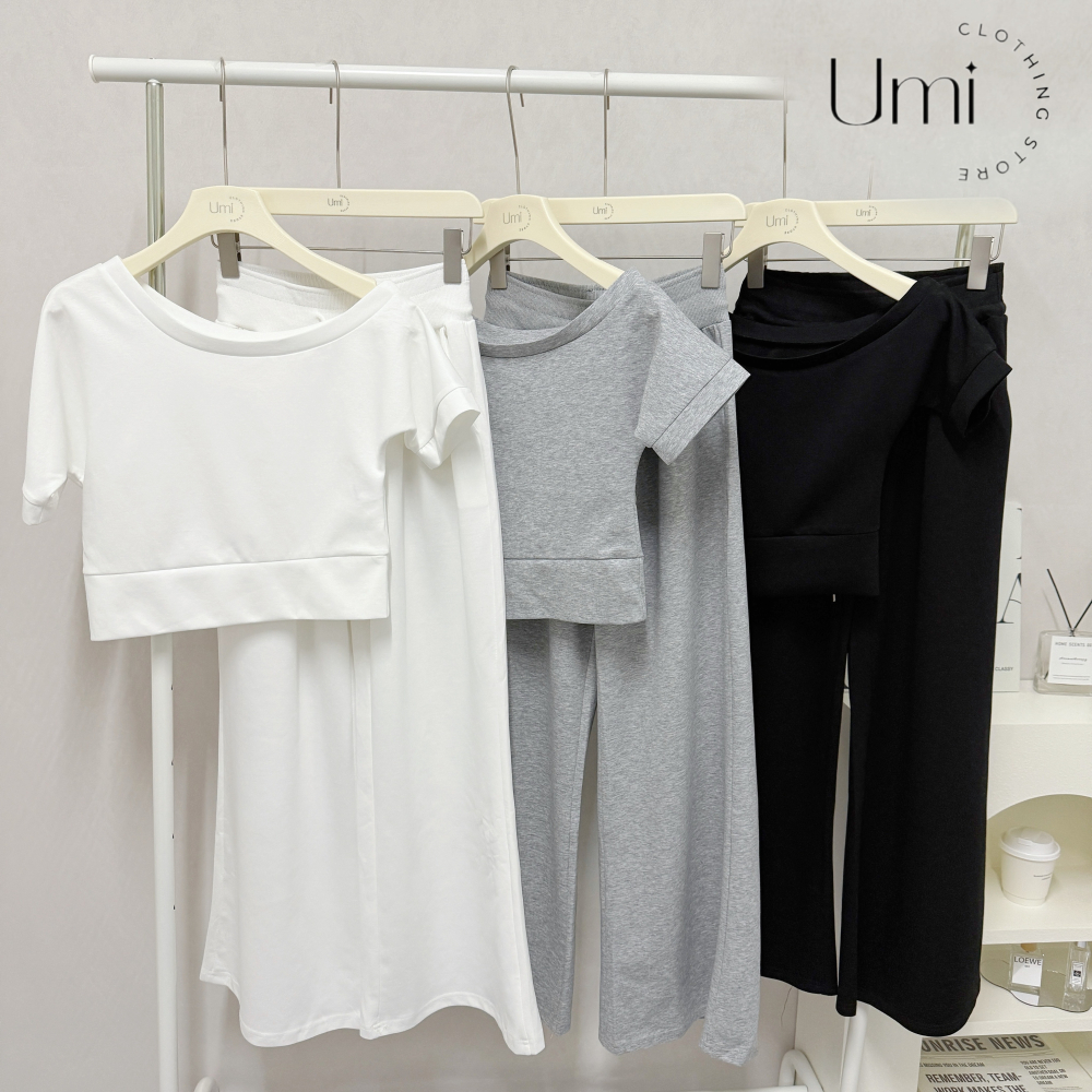 現貨+預購 C010【太空棉斜肩套裝】-細節圖7