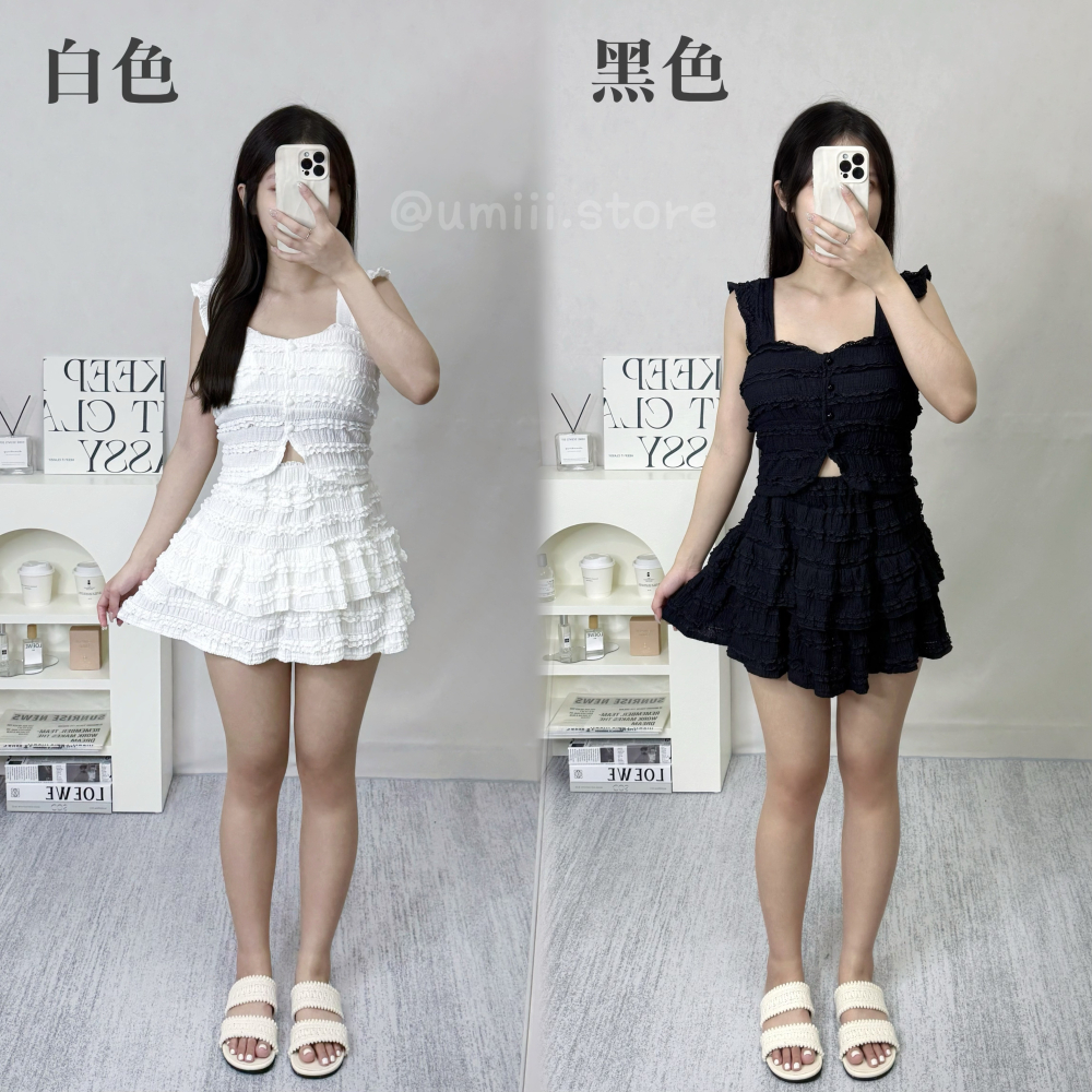 現貨+預購 C012【甜美蕾絲蛋糕裙套裝】-細節圖2