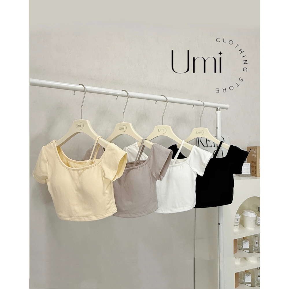 現貨出清！D002【單肩吊帶短版上衣】-細節圖5