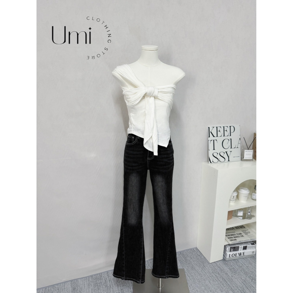 現貨出清！D003【不對稱紐結上衣】-細節圖6