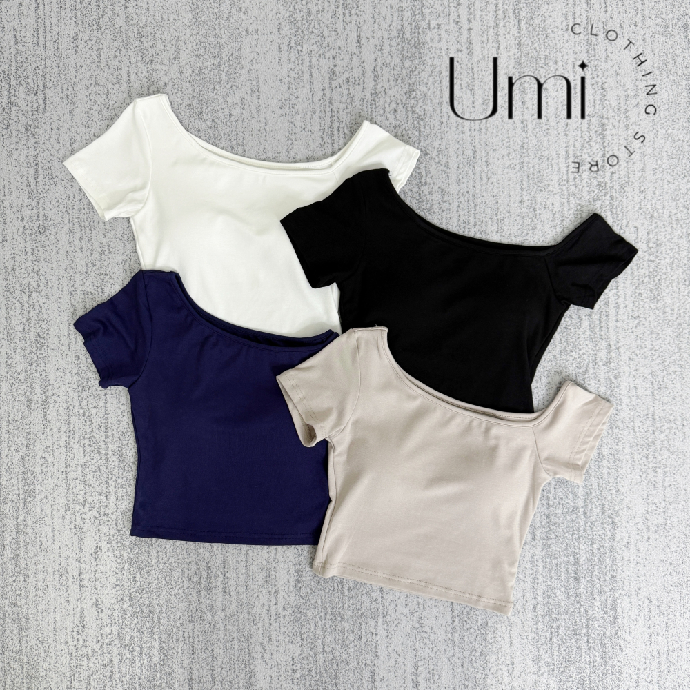 現貨+預購 D008【羅紋彈力斜肩上衣】-細節圖5