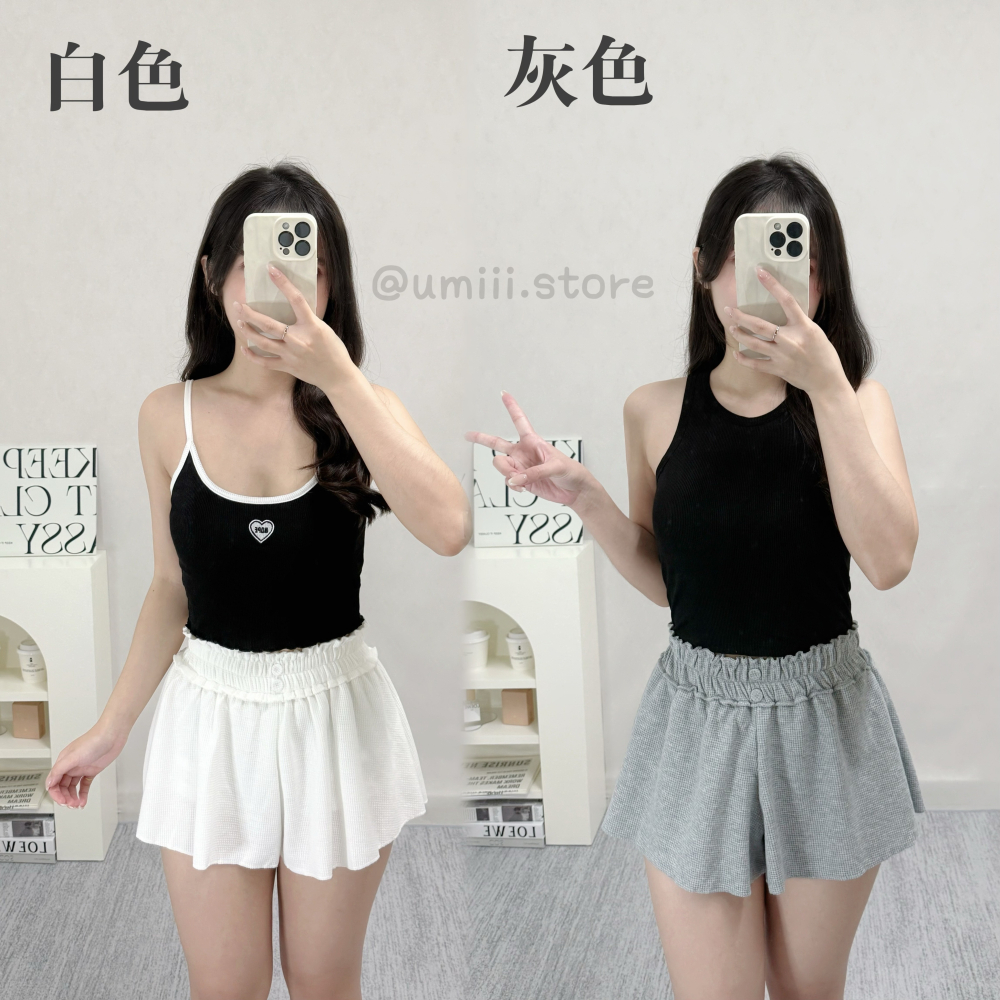 預購 E003【華夫格花苞褲】-細節圖2