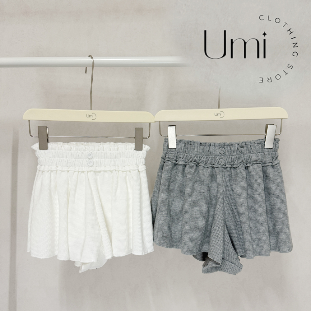 預購 E003【華夫格花苞褲】-細節圖3