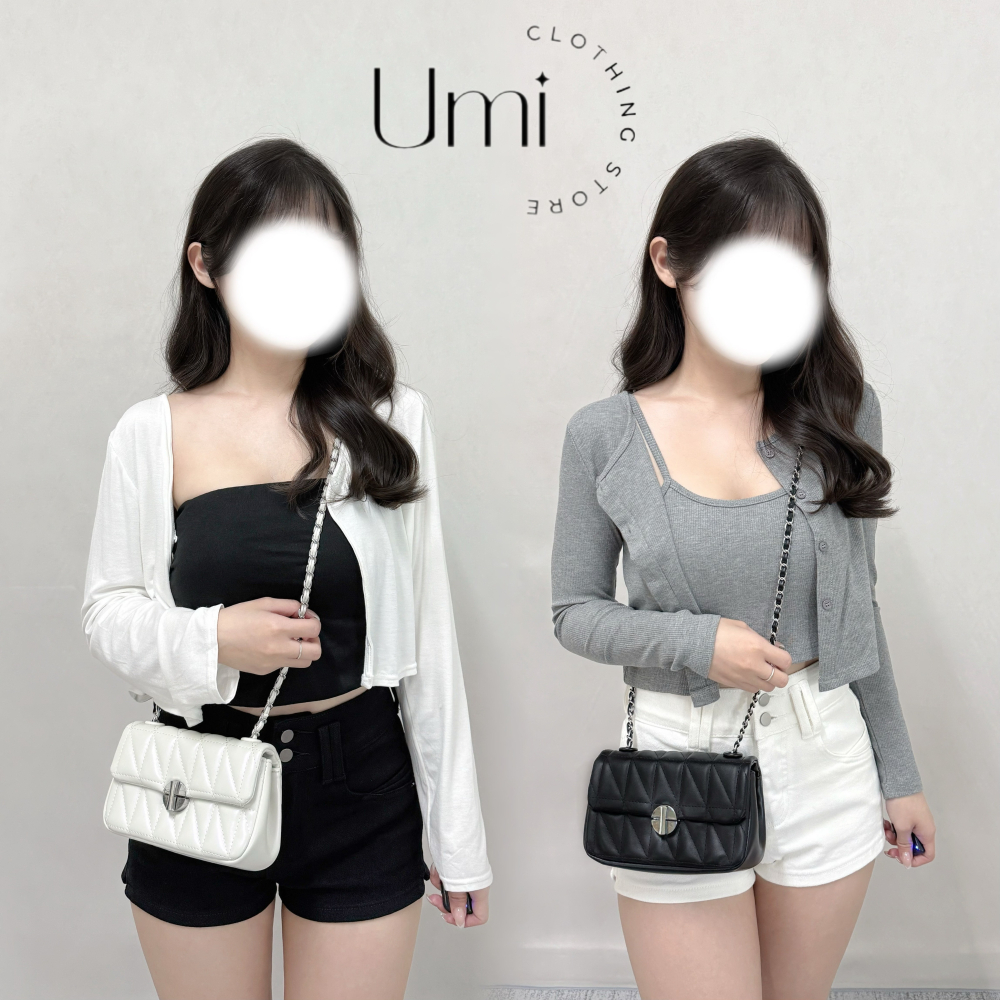 現貨+預購 F001【菱格鏈條斜肩包】-細節圖3