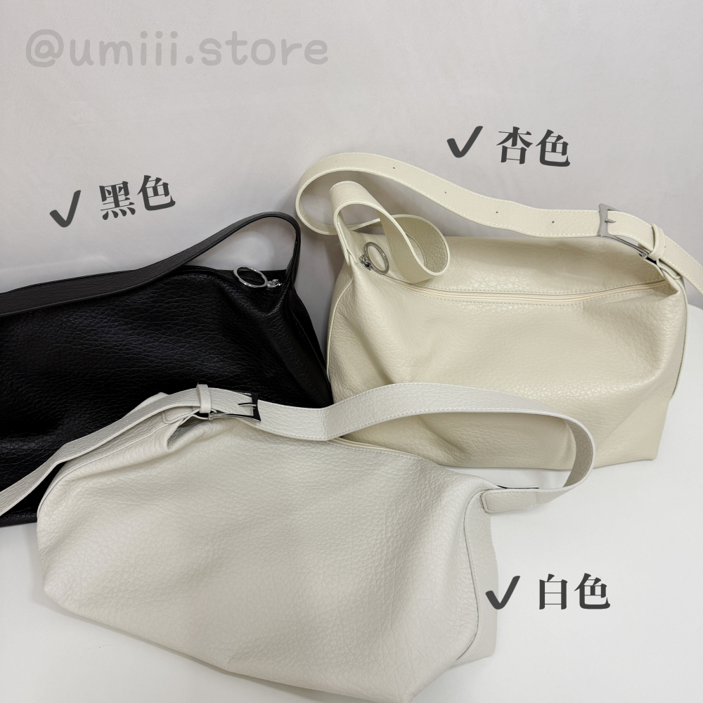 現貨+預購 F002【通勤大容量荔枝皮斜背包】-細節圖2