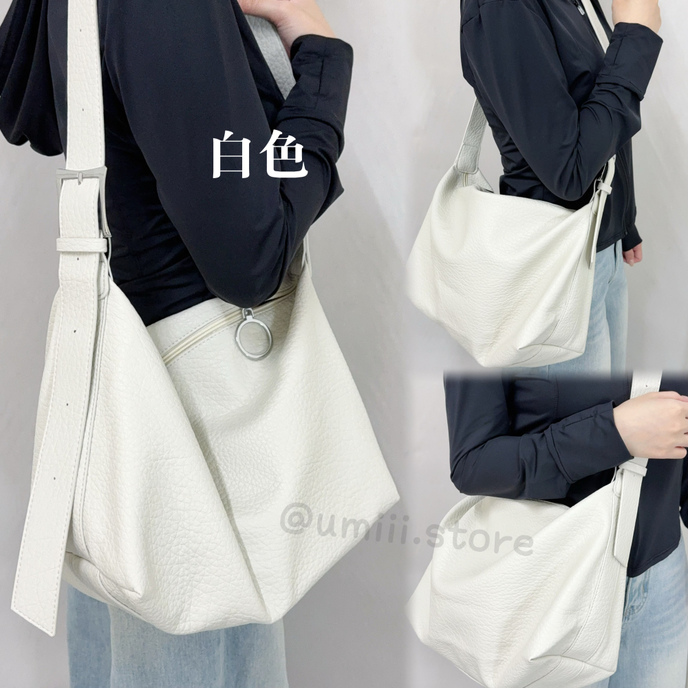 現貨+預購 F002【通勤大容量荔枝皮斜背包】-細節圖4