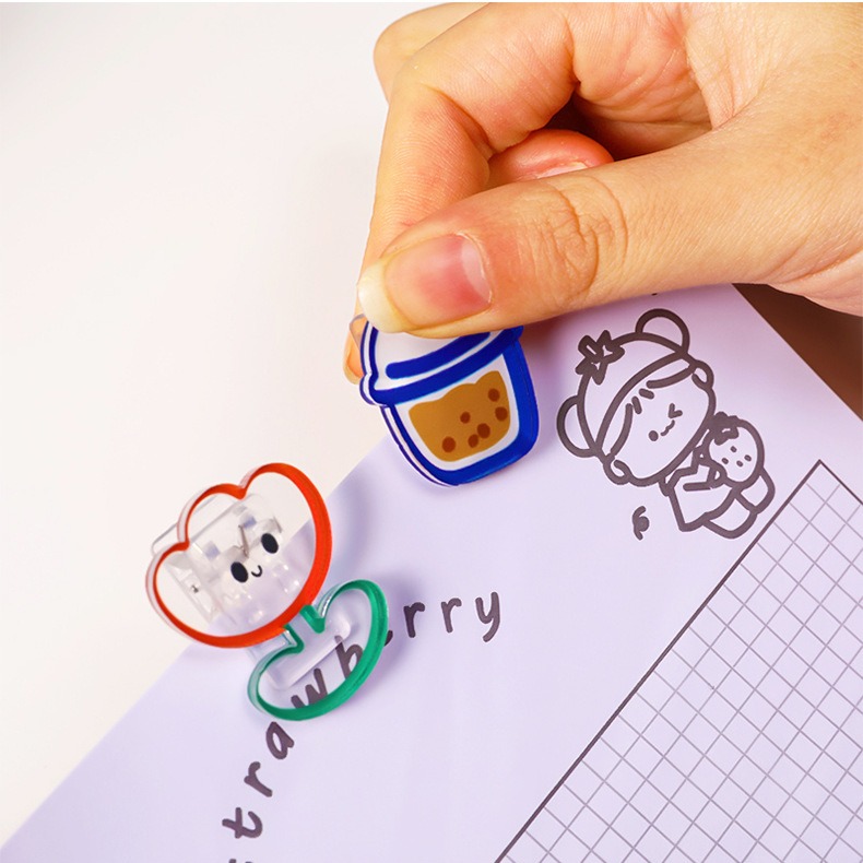 透明壓克力小夾子 ins可愛照片夾 塑料裝飾夾子 封口便簽夾 相片夾子 造型夾子 造型夾 文具 辦公用品-細節圖8