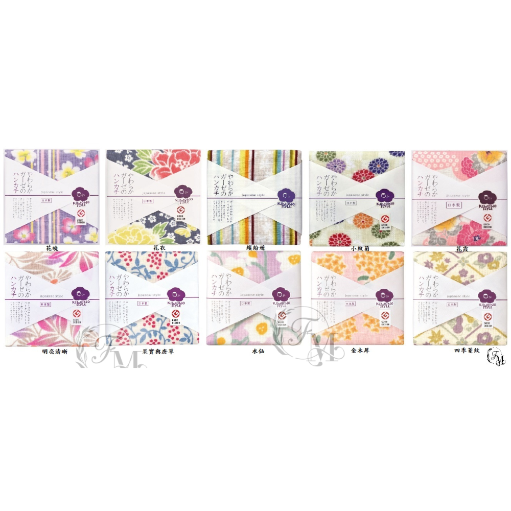 《福本日本》日本製 日織商工 日織手帕  日本進口 開發票 日本風 和風 純棉手帕 日本毛巾 日本手帕 小方巾-細節圖2