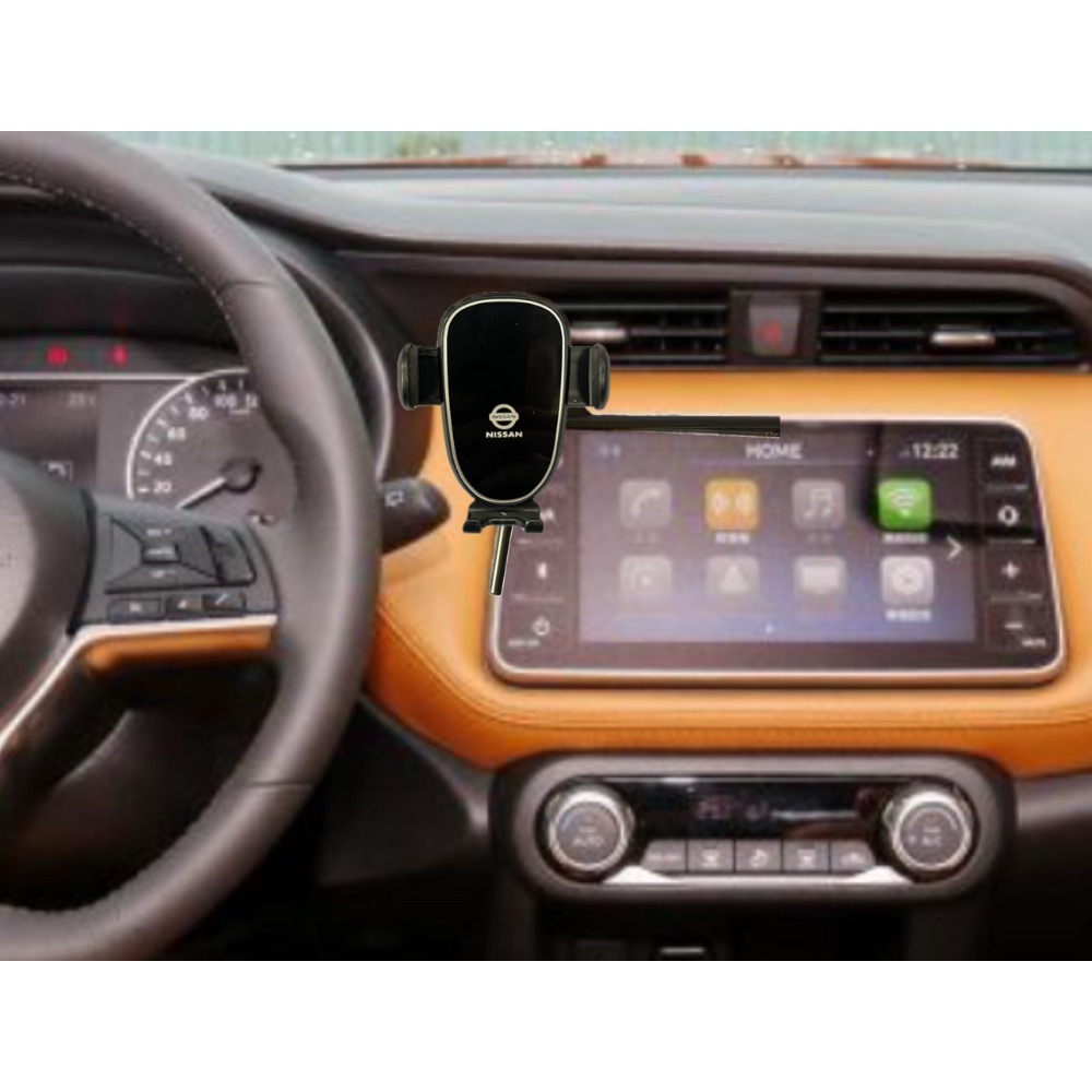 Nissan KICKS 19-25年 原廠螢幕沾黏式底座  可橫置 不擋雙閃 裕隆 配件-規格圖5