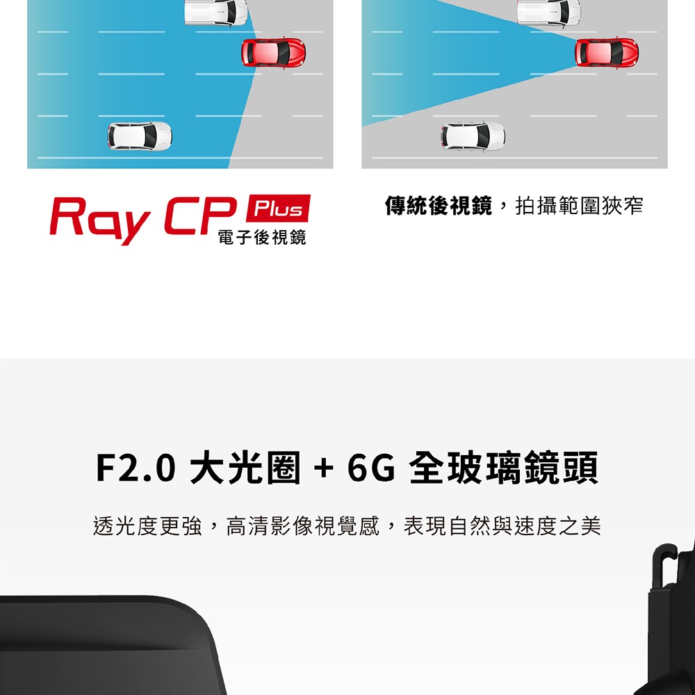 【送128G】PAPAGO RAYCP PLUS/12吋電子後視鏡/GPS測速/雙錄/FULL HD/RAY CP後續-細節圖5