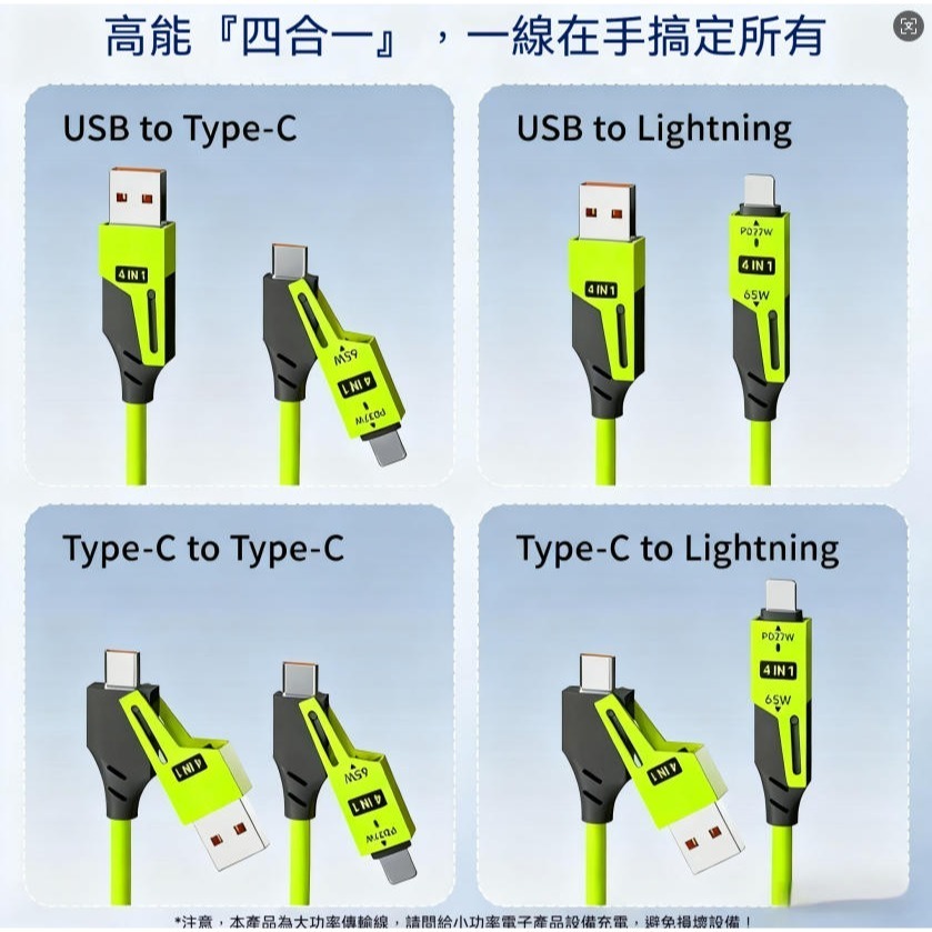 【現貨】 彈簧伸縮四合一多巴胺色系充電線 Lightning Type-C 數據線 車充 適用蘋果 15-17 三星-細節圖2