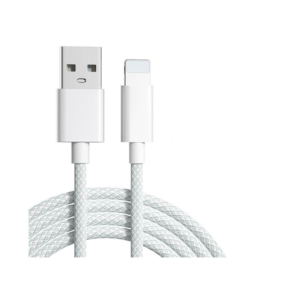 【AiHome】USB-A to Lightning 2.4A編織快充線｜耐用抗拉設計｜充電傳輸二合一｜適用iPhone-規格圖7