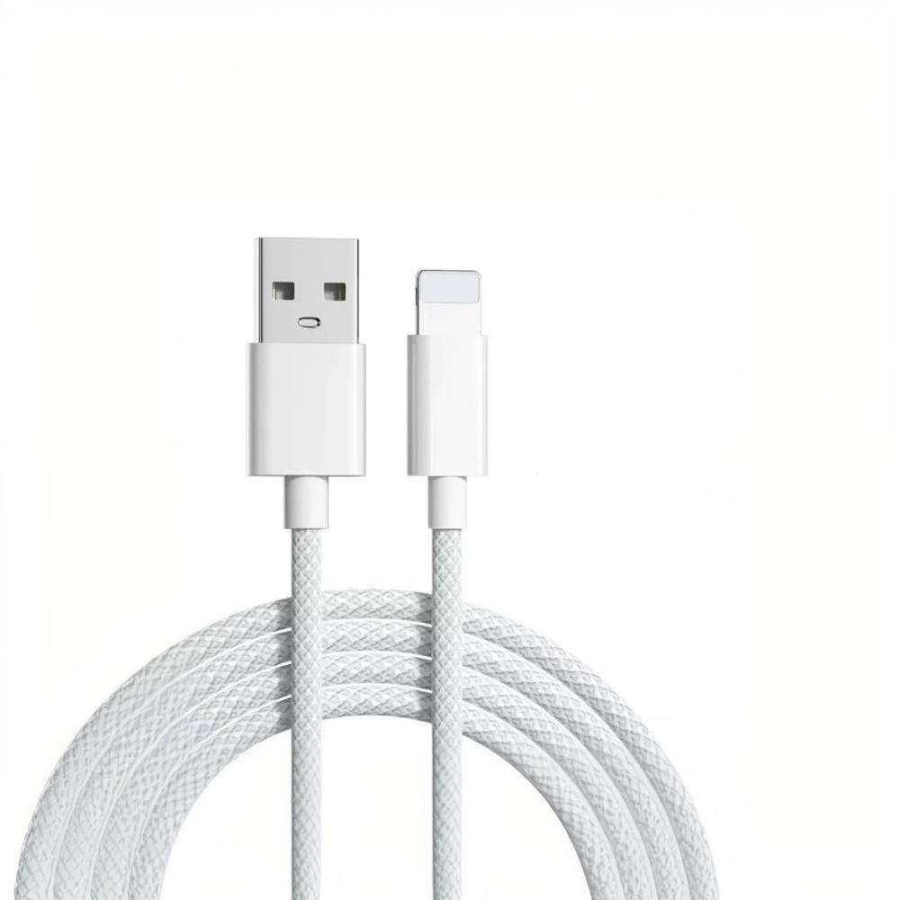 【AiHome】USB-A to Lightning 2.4A編織快充線｜耐用抗拉設計｜充電傳輸二合一｜適用iPhone-規格圖7