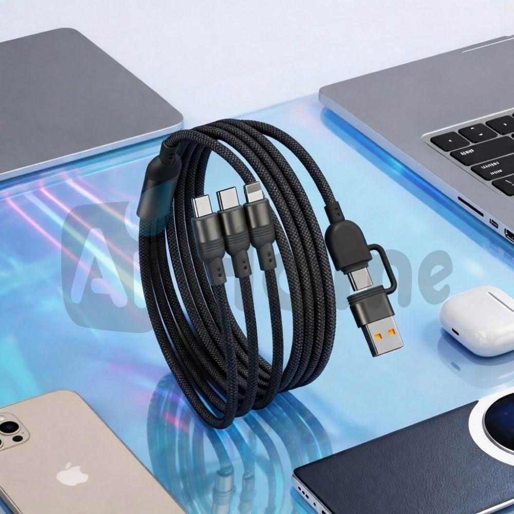 一條搞定所有設備｜USB-A/Type-C雙輸入｜Lightning/Micro/TypeC接口 118公分長-規格圖6