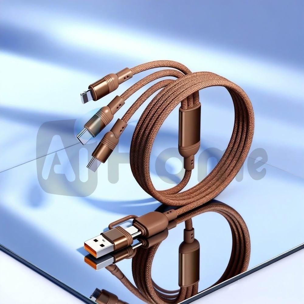一條搞定所有設備｜USB-A/Type-C雙輸入｜Lightning/Micro/TypeC接口 118公分長-規格圖6