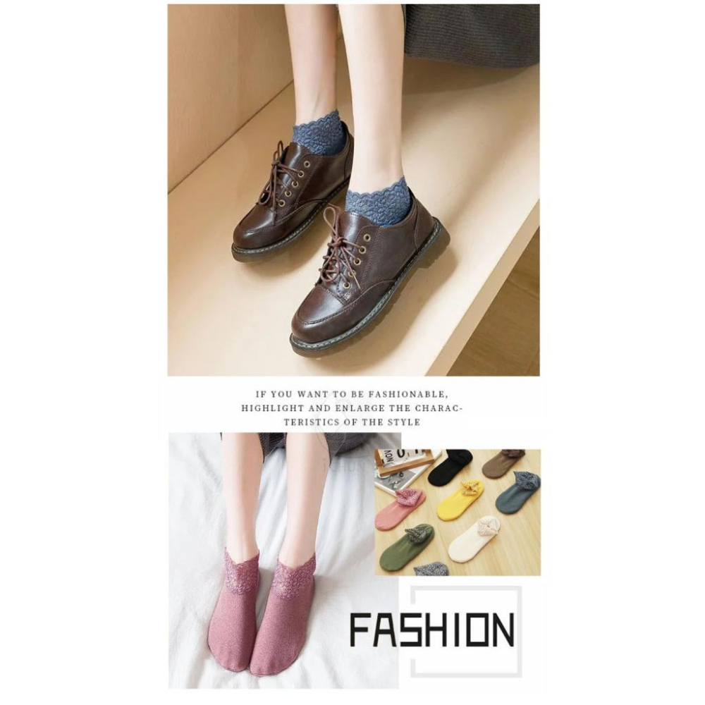 【現貨】蕾絲德絨防滑保暖襪 底部矽膠防滑 耐磨 耐穿 舒適透氣 好搭百搭襪-細節圖5