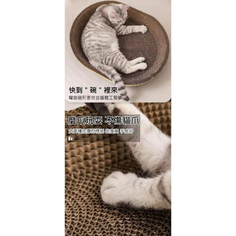 【現貨】橢圓瓦愣紙貓抓窩 貓抓板/柱 瓦楞紙抓板 貓窩 瓦楞寵物窩 貓抓板 寵物用品-細節圖4