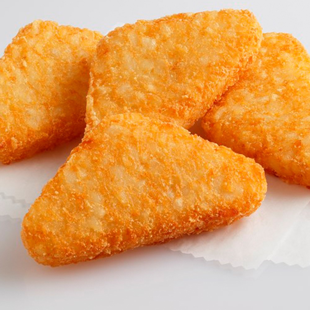 【大江生鮮】大) 三角薯餅 450g/10顆/包！三角薯餅/四角薯餅/橢圓薯餅/黃金薯餅/金黃薯餅/炸薯餅/薯條/早餐/-細節圖2