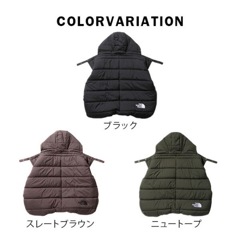 現貨 黑 ｜日本正品代購 THE NORTH FACE 嬰兒貝殼毯  保暖防風罩-細節圖2
