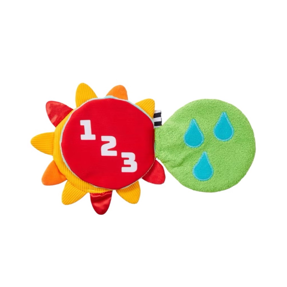 【現貨】快速出貨 正版日貨 Sassy 感官知育 可攜式 迷你 寶寶 布繪本 布書 太陽 小魚 響紙-細節圖6