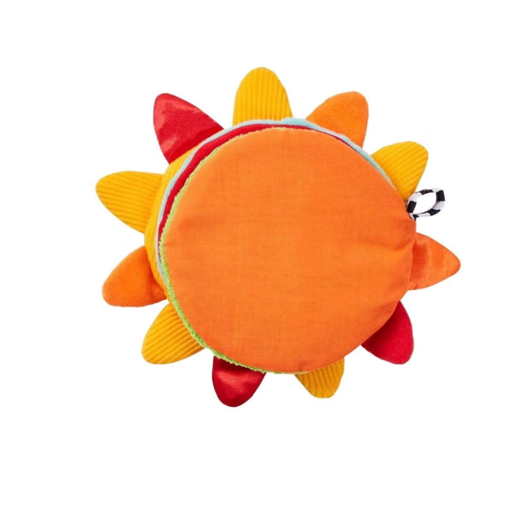 【現貨】快速出貨 正版日貨 Sassy 感官知育 可攜式 迷你 寶寶 布繪本 布書 太陽 小魚 響紙-細節圖7