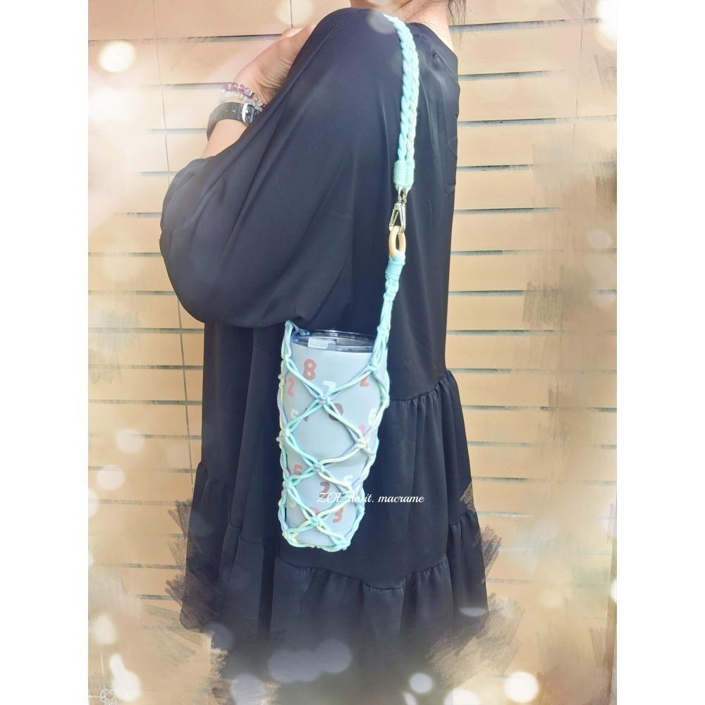 ｜多功能飲料網袋｜揹帶可拆卸更換-細節圖2