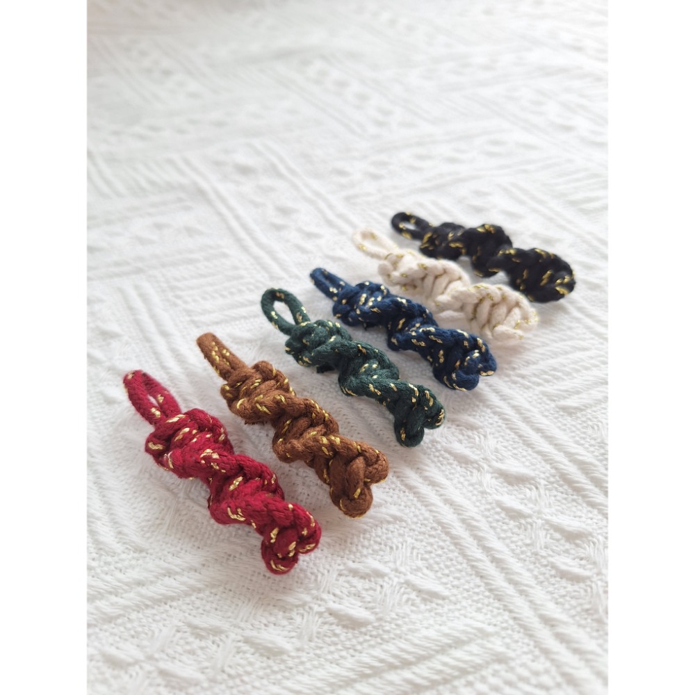 ｜手機短掛繩｜立體花朵─金線款-細節圖5