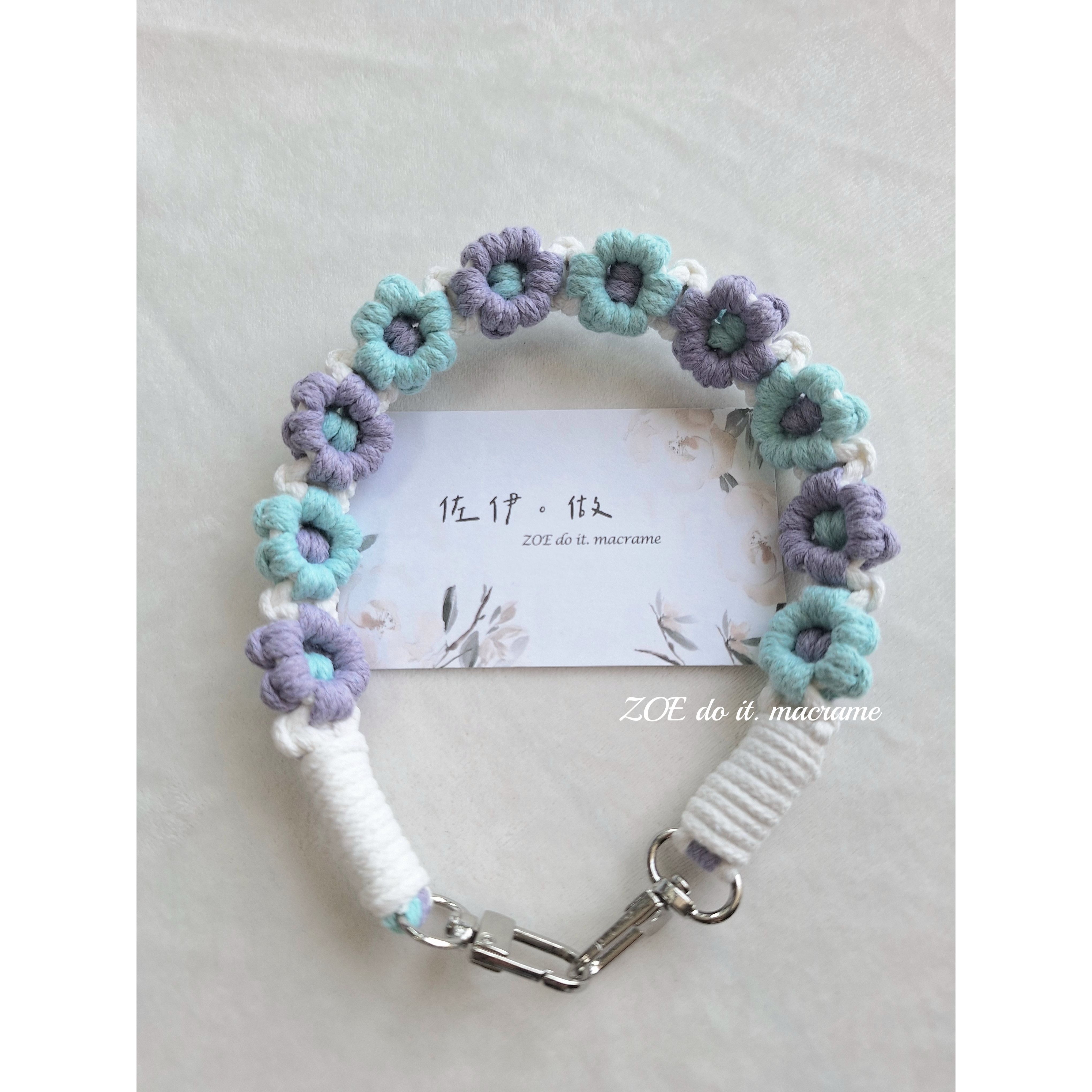 ｜手機短掛繩｜滿版花花-細節圖7