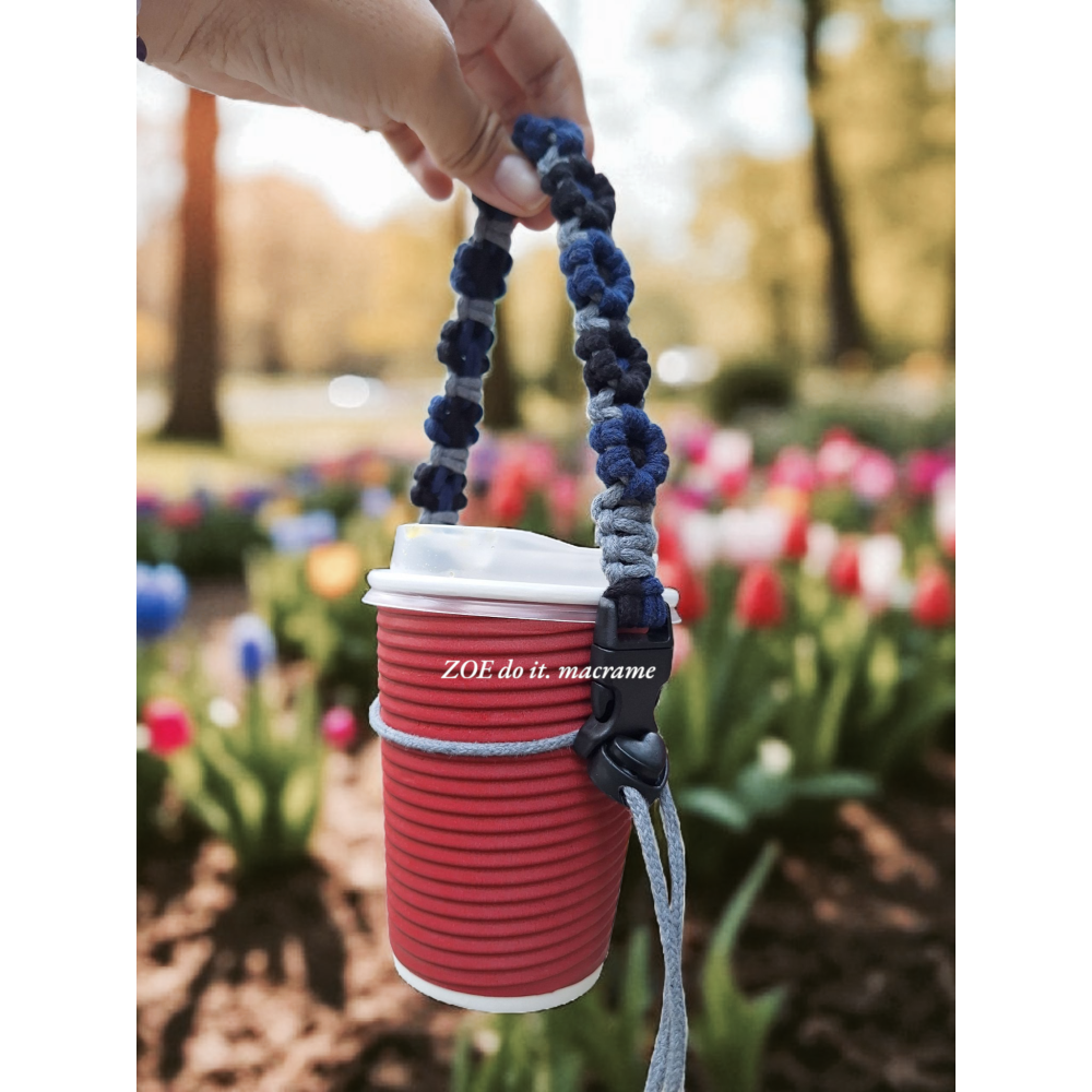 ｜飲料提繩｜滿版花花-細節圖2