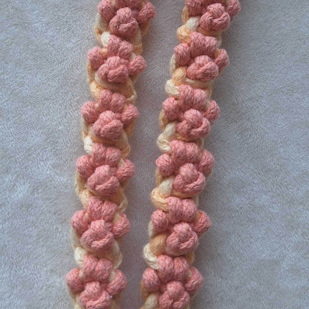 黃橘漸層毛毛+粉肉球