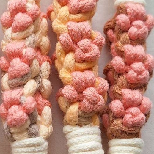 大橘為重（漸層黃橘毛毛+粉肉球）