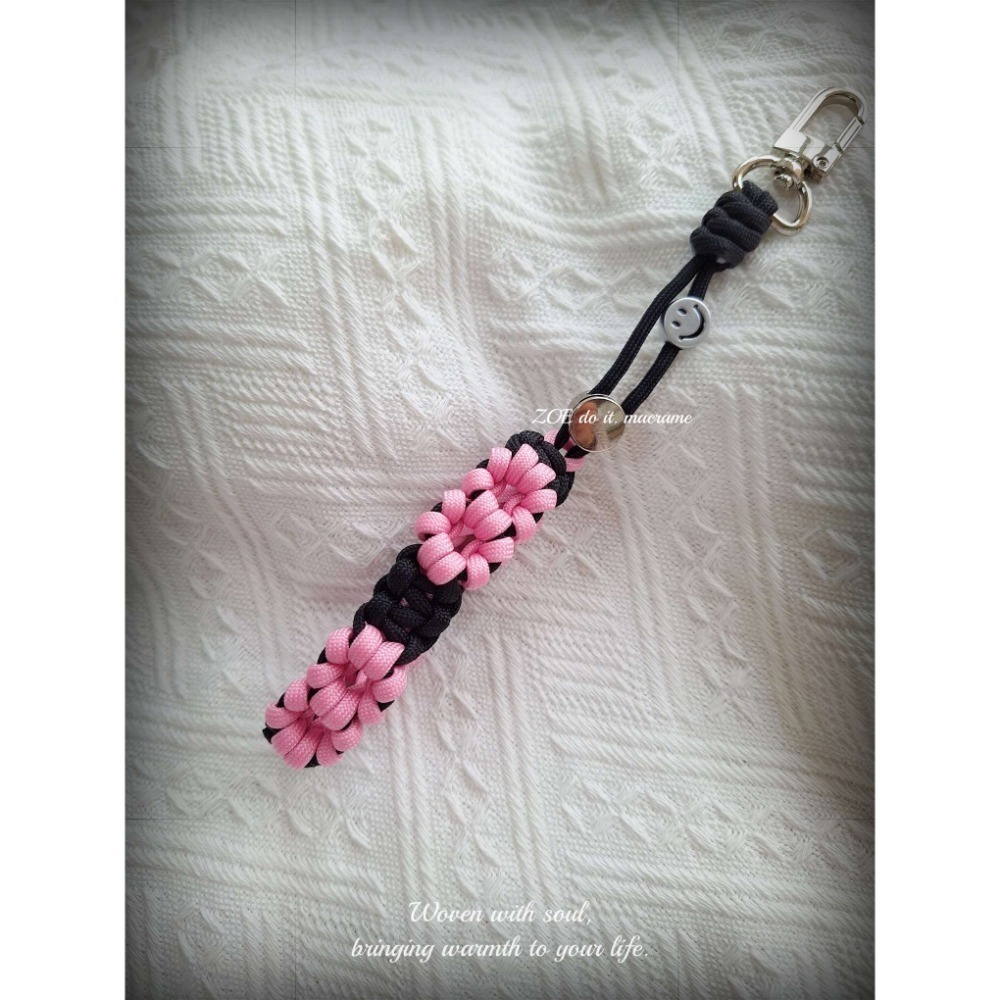 ｜手機短掛繩｜甜酷花花（傘繩）-規格圖1