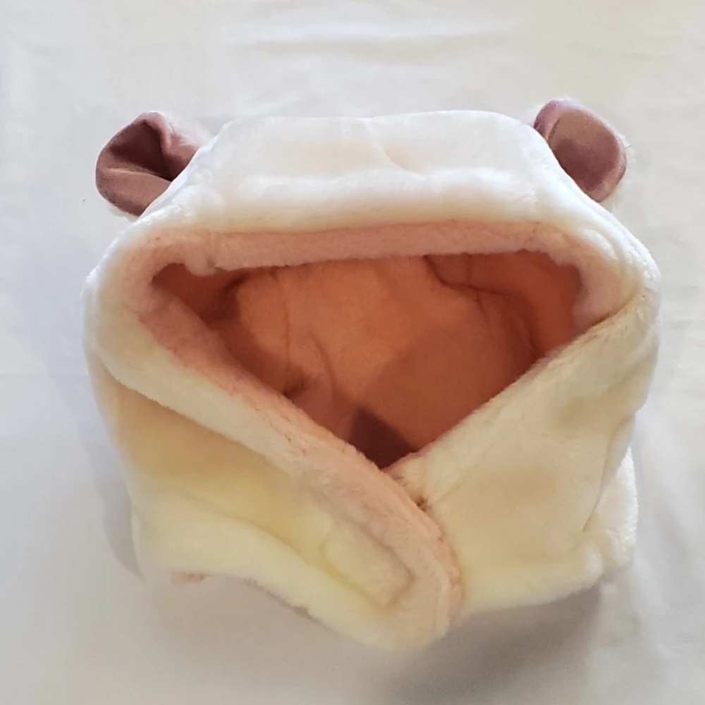 妮美龍 負離子 水波紋毛毯熊帽 - 毛毯熊帽 聰明帽 舒眠帽 毯帽 毛帽 夜用帽 (非妮芙露公司原裝品 屬於加工再製)-細節圖3