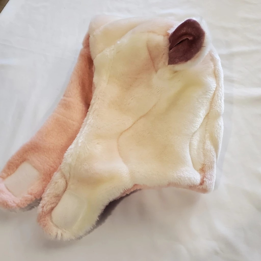 妮美龍 負離子 水波紋毛毯熊帽 - 毛毯熊帽 聰明帽 舒眠帽 毯帽 毛帽 夜用帽 (非妮芙露公司原裝品 屬於加工再製)-細節圖4