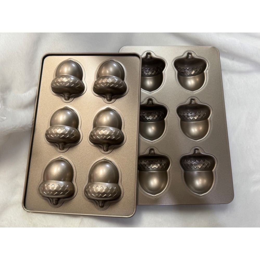 6連橡果蛋糕烤模 松果堅果費南雪瑪德連磅蛋糕烘焙模具-細節圖4
