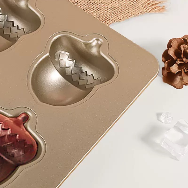 6連橡果蛋糕烤模 松果堅果費南雪瑪德連磅蛋糕烘焙模具-細節圖6