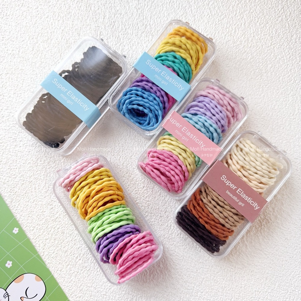 現貨免運@60入-3公分素色蓮藕節髮圈 少髮量/髮飾飾品 幼兒園髮圈小孩綁頭髮彈力髮圈髮束不咬髮髮圈女童髮圈兒童髮圈-細節圖2