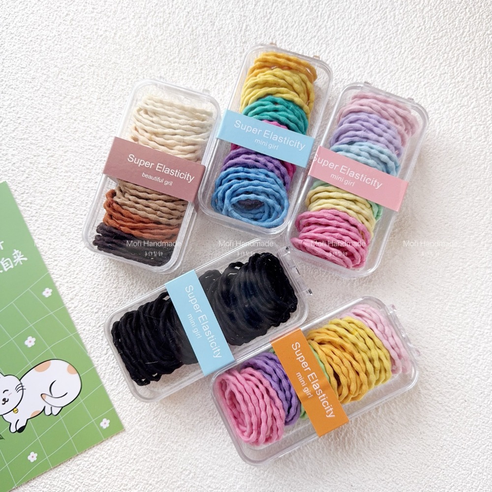 現貨免運@60入-3公分素色蓮藕節髮圈 少髮量/髮飾飾品 幼兒園髮圈小孩綁頭髮彈力髮圈髮束不咬髮髮圈女童髮圈兒童髮圈-細節圖3