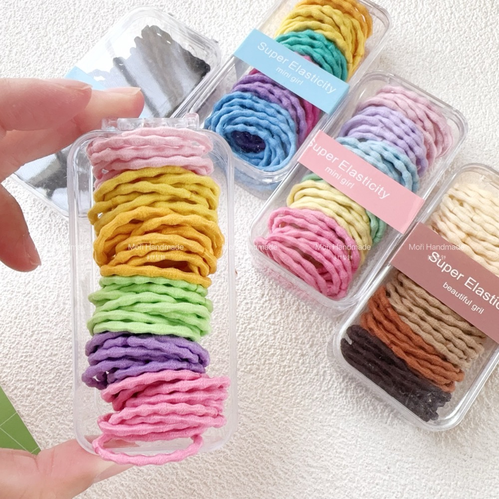 現貨免運@60入-3公分素色蓮藕節髮圈 少髮量/髮飾飾品 幼兒園髮圈小孩綁頭髮彈力髮圈髮束不咬髮髮圈女童髮圈兒童髮圈-細節圖4