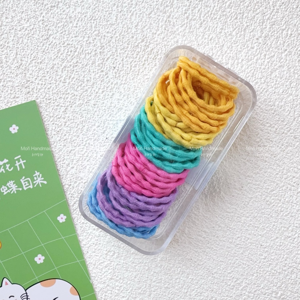 現貨免運@60入-3公分素色蓮藕節髮圈 少髮量/髮飾飾品 幼兒園髮圈小孩綁頭髮彈力髮圈髮束不咬髮髮圈女童髮圈兒童髮圈-規格圖5