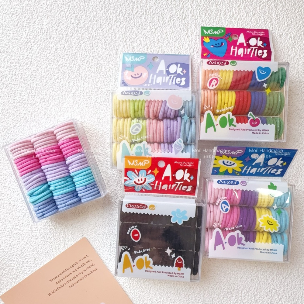 現貨免運@70入-「極少髮量用」 2公分加厚拇指髮圈 髮飾飾品寶寶髮圈胎毛髮圈嬰兒髮圈沖天炮綁寶寶髮束少髮量髮圈-細節圖4