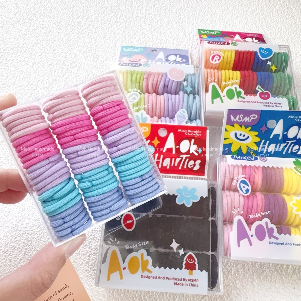 現貨免運@70入-「極少髮量用」 2公分加厚拇指髮圈 髮飾飾品寶寶髮圈胎毛髮圈嬰兒髮圈沖天炮綁寶寶髮束少髮量髮圈-細節圖5