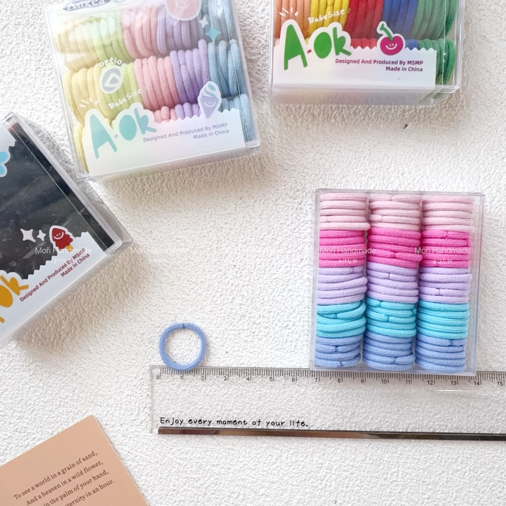 現貨免運@70入-「極少髮量用」 2公分加厚拇指髮圈 髮飾飾品寶寶髮圈胎毛髮圈嬰兒髮圈沖天炮綁寶寶髮束少髮量髮圈-細節圖7