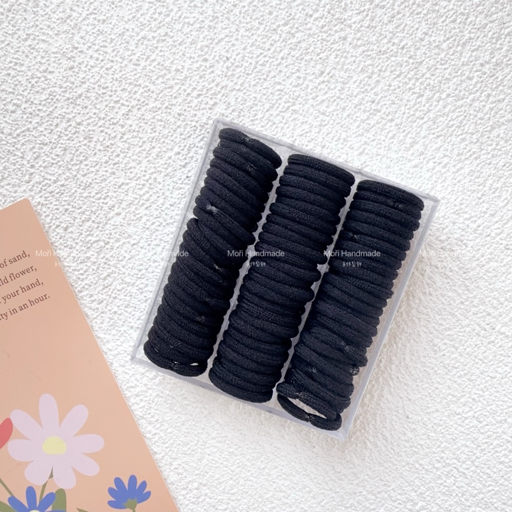 現貨免運@70入-「極少髮量用」 2公分加厚拇指髮圈 髮飾飾品寶寶髮圈胎毛髮圈嬰兒髮圈沖天炮綁寶寶髮束少髮量髮圈-規格圖7