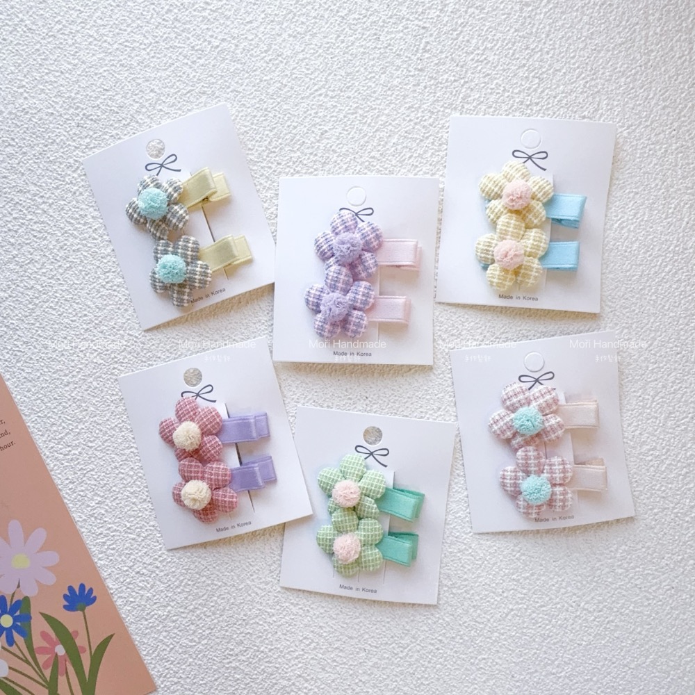 現貨免運@一對-春天花朵來啦～小花髮夾寶寶髮夾髮飾飾品嬰兒髮夾嬰兒髮圈寶寶髮夾兒童髮夾瀏海夾少髮量髮夾女寶瀏海夾-細節圖4