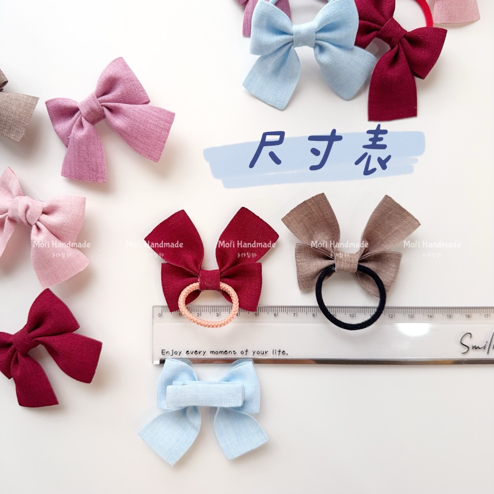 現貨免運@一入-燕尾蝴蝶結寶寶髮夾全包布髮夾寶寶髮圈彈力髮圈女寶髮夾幼兒園髮夾髮飾飾品少髮量髮圈兒童髮圈綁頭髮瀏海夾-細節圖4