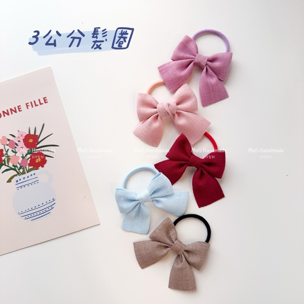 現貨免運@一入-燕尾蝴蝶結寶寶髮夾全包布髮夾寶寶髮圈彈力髮圈女寶髮夾幼兒園髮夾髮飾飾品少髮量髮圈兒童髮圈綁頭髮瀏海夾-細節圖7