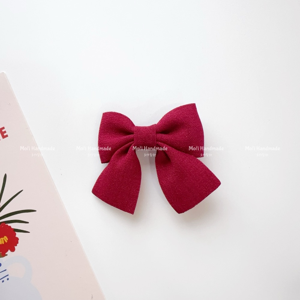 現貨免運@一入-燕尾蝴蝶結寶寶髮夾全包布髮夾寶寶髮圈彈力髮圈女寶髮夾幼兒園髮夾髮飾飾品少髮量髮圈兒童髮圈綁頭髮瀏海夾-規格圖7