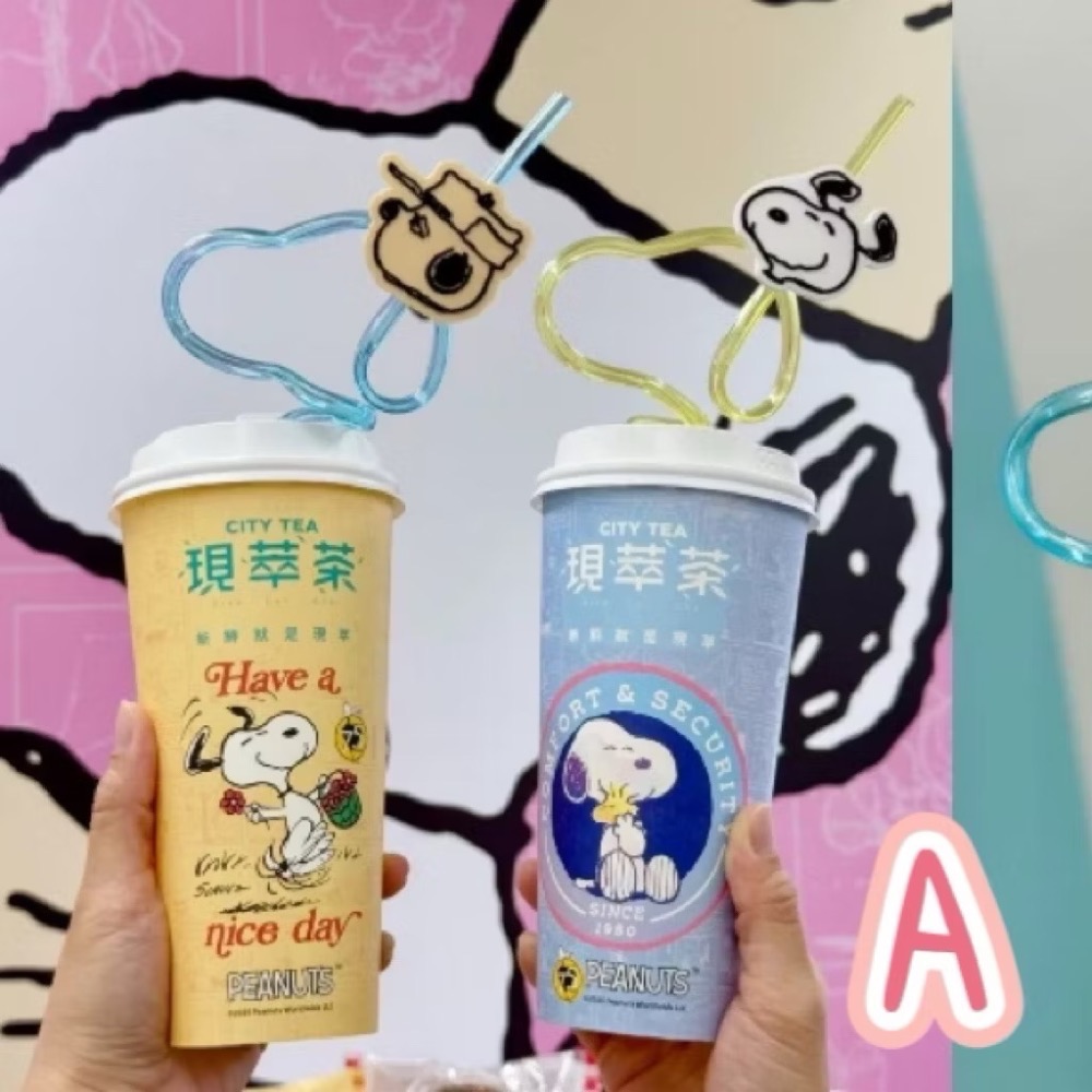 快速出貨🚚史努比75週年造型吸管2支一組-規格圖1