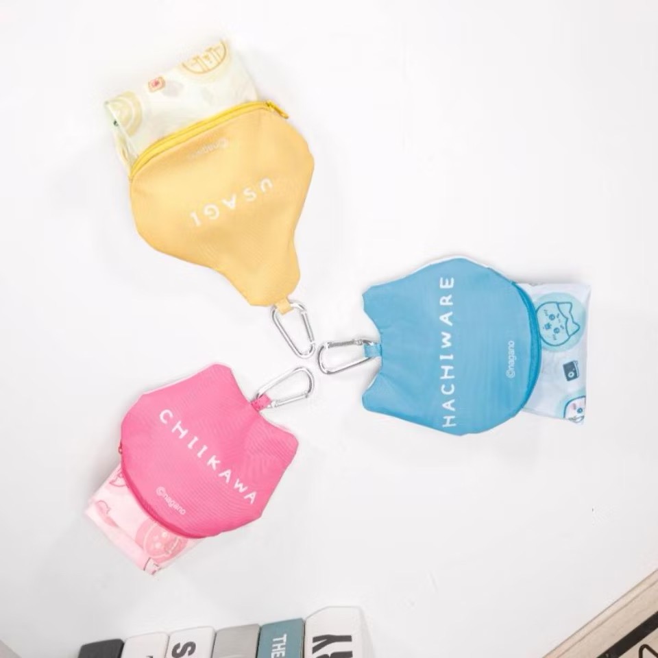 快速出貨🚚吉伊卡哇萌萌大臉摺疊購物袋💓-細節圖3